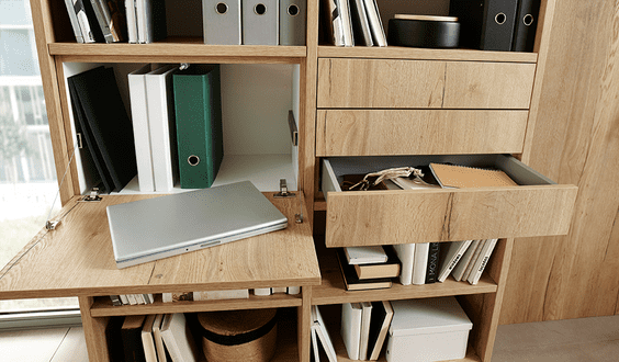 Wohnbereich, Büro